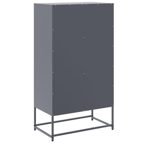 Skab 68,5x38,5x123,5 cm stål antracitgrå
