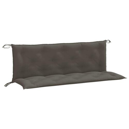 Hynder til havebænk 2 stk. 150x50x7 cm stof meleret mørkegrå