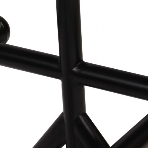 Barbord 60x60x107 cm massivt genbrugstræ mørkebrun