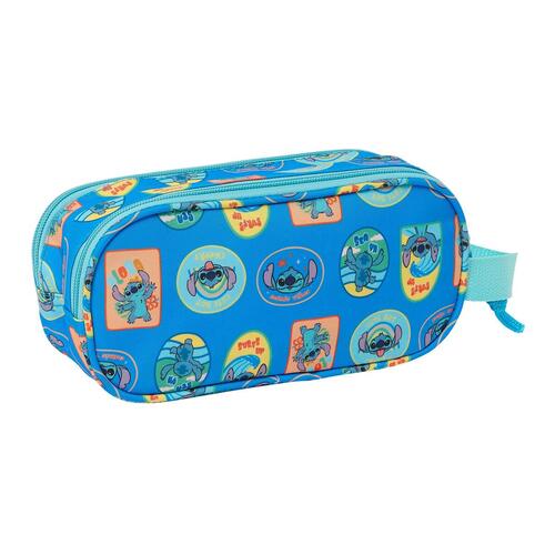 Dobbelt carry-all Lilo & Stitch Blå 21 x 8 x 6 cm 3D