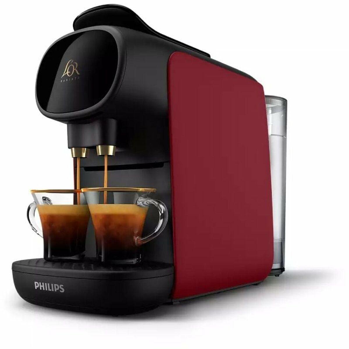 Philips LOr Barista Sublime LM9012 kapselkaffemaskine - 1450 W, 19 bar, sort/rød