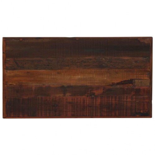 Barbord 120x60x107 cm massivt genbrugstræ mørkebrun