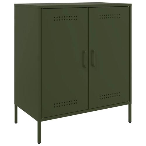 Skab 68x39x79 cm stål olivengrøn