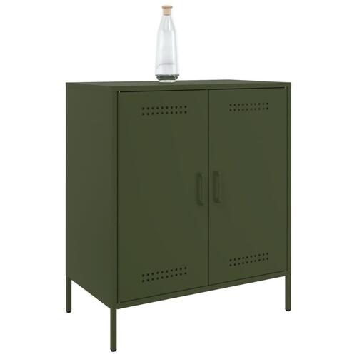 Skab 68x39x79 cm stål olivengrøn