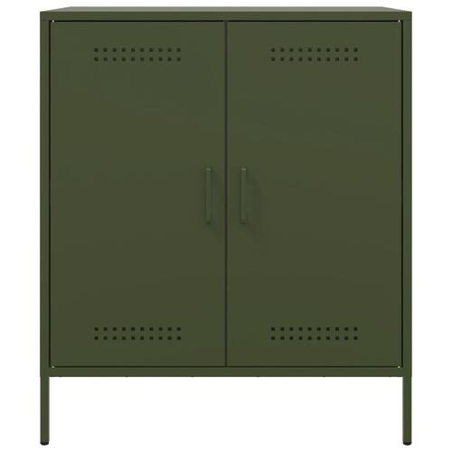 Skab 68x39x79 cm stål olivengrøn