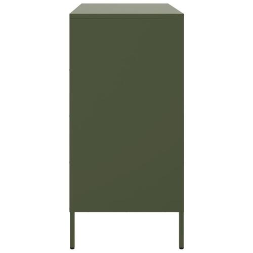 Skab 68x39x79 cm stål olivengrøn