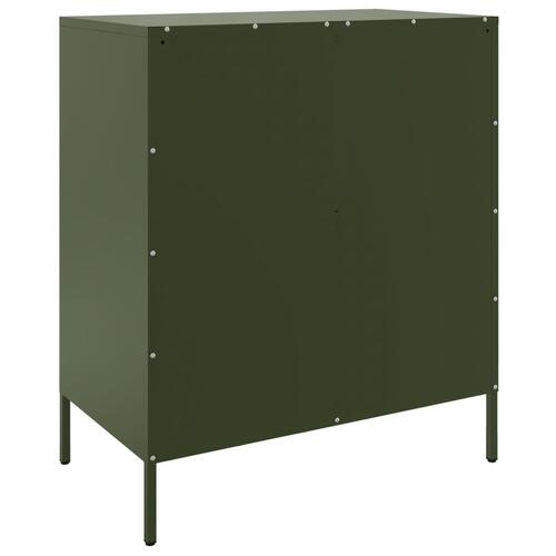 Skab 68x39x79 cm stål olivengrøn