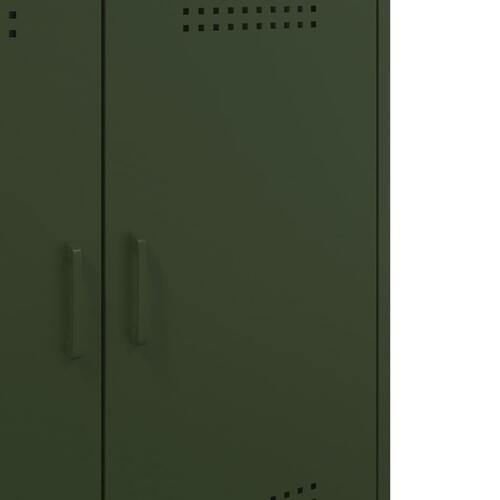 Skab 68x39x79 cm stål olivengrøn