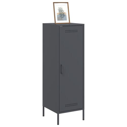 Skab 36x39x113 cm stål antracitgrå