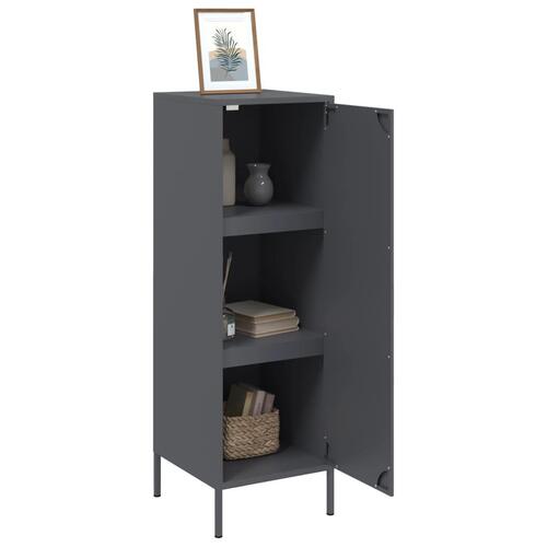 Skab 36x39x113 cm stål antracitgrå