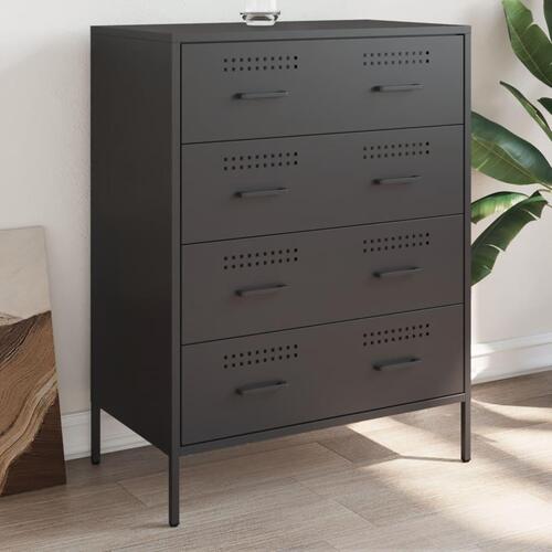 Skænk 68x39x89 cm stål sort