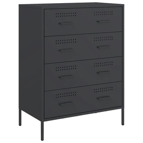 Skænk 68x39x89 cm stål sort
