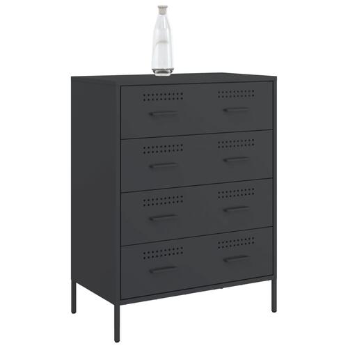 Skænk 68x39x89 cm stål sort
