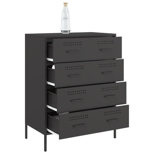 Skænk 68x39x89 cm stål sort