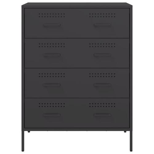 Skænk 68x39x89 cm stål sort
