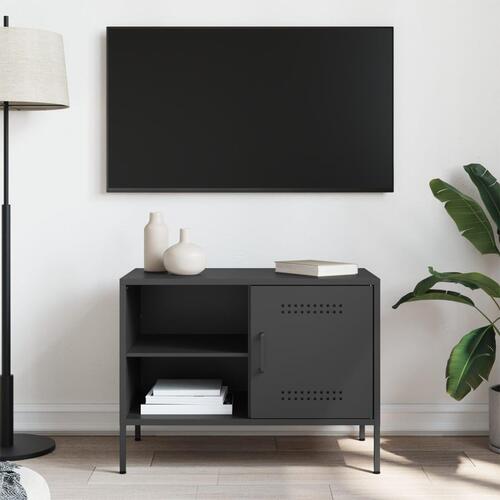 Tv-bord 68x39x50,5 cm stål sort