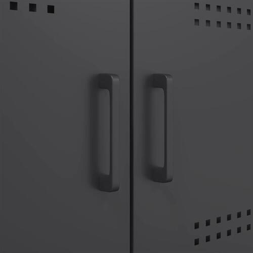 Tv-bord 68x39x50,5 cm stål sort