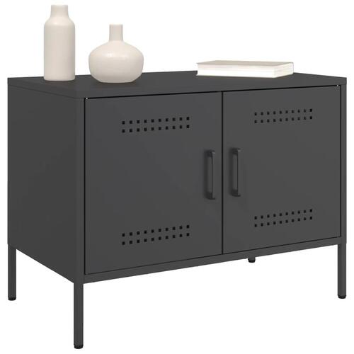 Tv-borde 2 stk. 68x39x50,5 cm stål sort