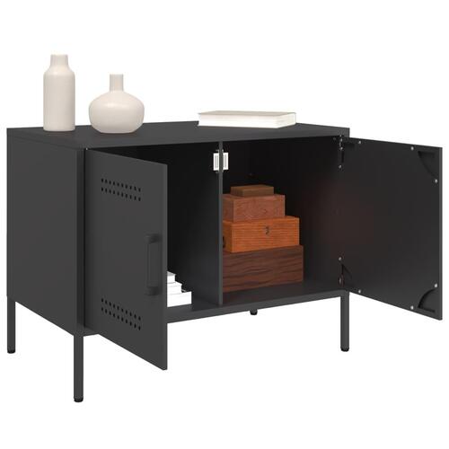 Tv-borde 2 stk. 68x39x50,5 cm stål sort
