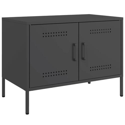 Tv-borde 2 stk. 68x39x50,5 cm stål sort
