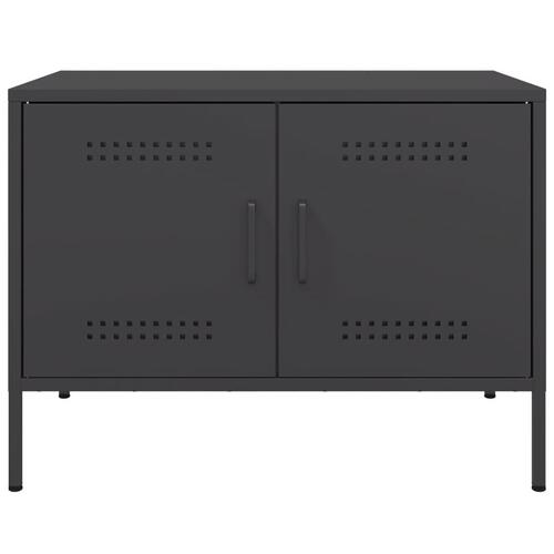 Tv-borde 2 stk. 68x39x50,5 cm stål sort