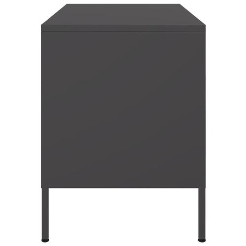 Tv-borde 2 stk. 68x39x50,5 cm stål sort