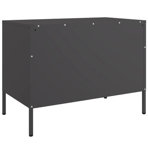 Tv-borde 2 stk. 68x39x50,5 cm stål sort