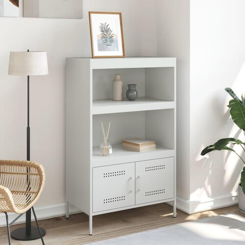 Højskab 68x39x113 cm stål hvid