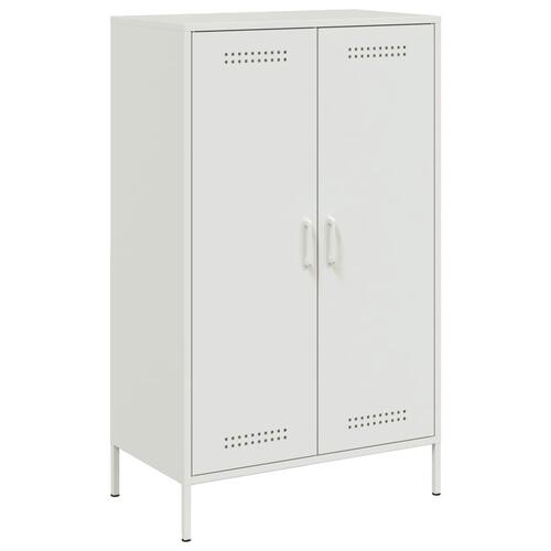 Højskab 68x39x113 cm stål hvid