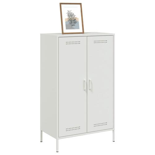 Højskab 68x39x113 cm stål hvid