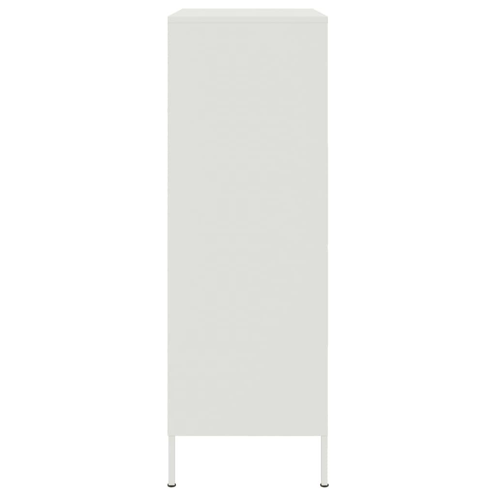 Højskab 68x39x113 cm stål hvid