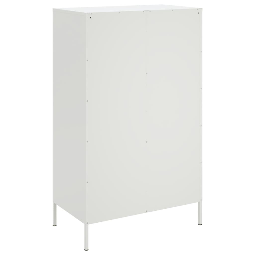 Højskab 68x39x113 cm stål hvid