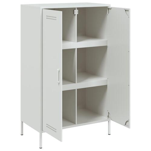 Højskab 68x39x113 cm stål hvid