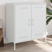 Skab 68x39x79 cm stål hvid
