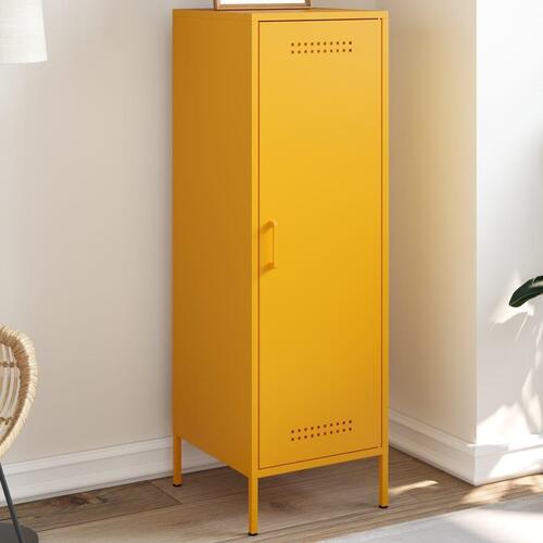 Højskab 36x39x113 cm stål sennepsgul
