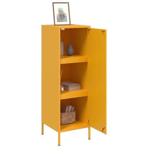 Højskab 36x39x113 cm stål sennepsgul