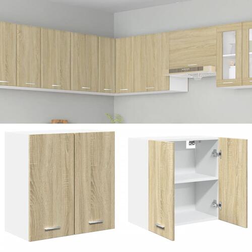 Vægskab 60x31x60 cm spånplade sonoma-eg