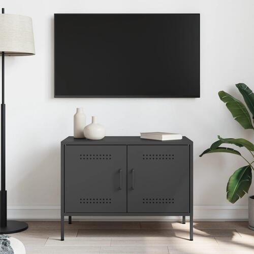 Tv-bord 68x39x50,5 cm stål sort