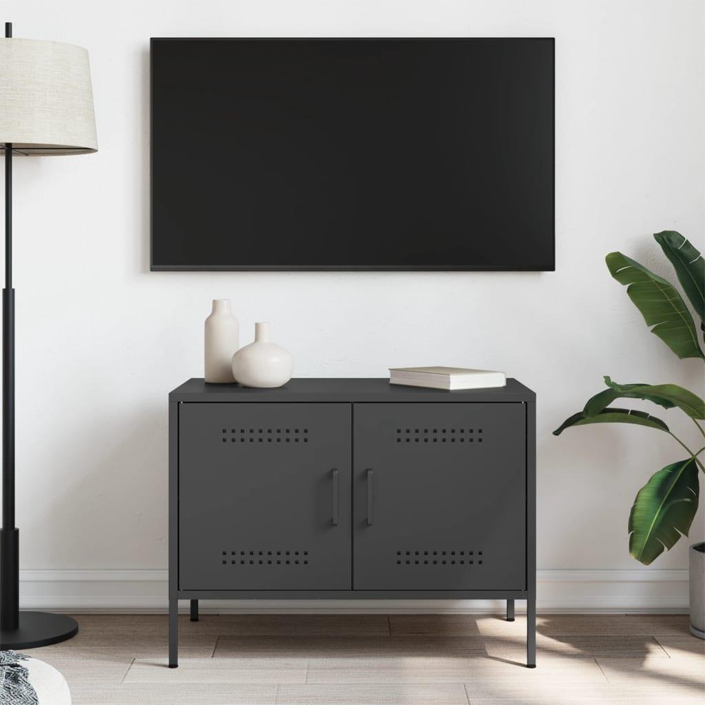 Tv-bord 68x39x50,5 cm stål sort