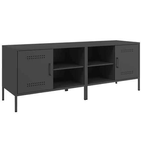 Tv-borde 2 stk. 68x39x50,5 cm stål sort