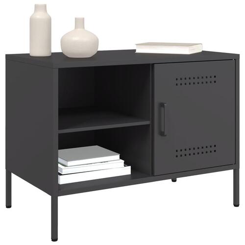 Tv-borde 2 stk. 68x39x50,5 cm stål sort