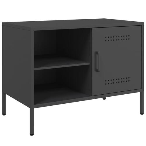 Tv-borde 2 stk. 68x39x50,5 cm stål sort