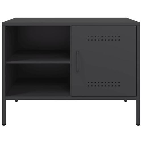 Tv-borde 2 stk. 68x39x50,5 cm stål sort