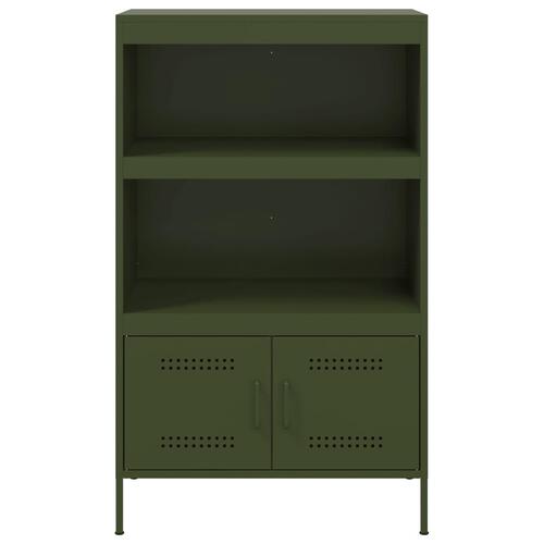Højskab 68x39x113 cm stål olivengrøn