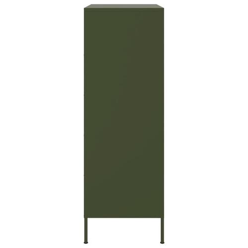 Højskab 68x39x113 cm stål olivengrøn