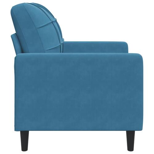 Lænestol 60 cm velour Blå