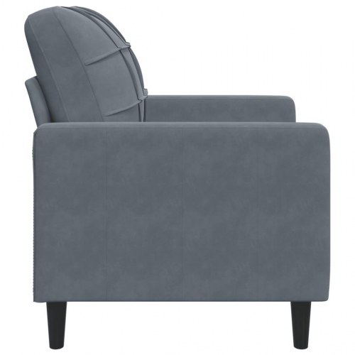 Lænestol 60 cm velour mørkegrå