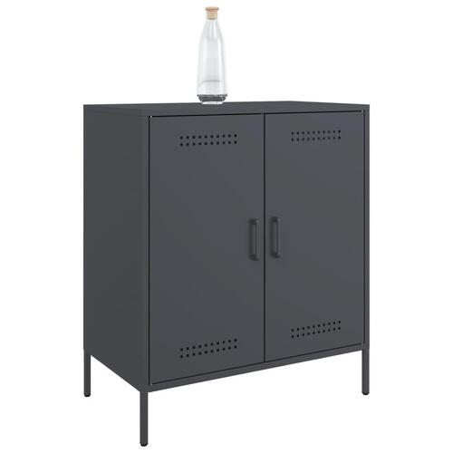 Skab 68x39x79 cm stål antracitgrå