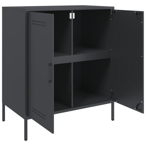 Skab 68x39x79 cm stål antracitgrå