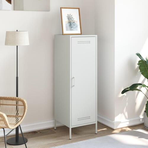 Skab 36x39x113 cm stål hvid